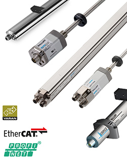 带Profinet、EtherCAT和VARAN的杆式和型面结构